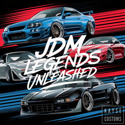 JDM Legends Unleashed T-Shirt for JDM Car Enthusiasts