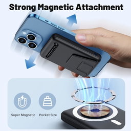 Power bank 10000mAh Bateria externa magnética sem fio PD 22,5W