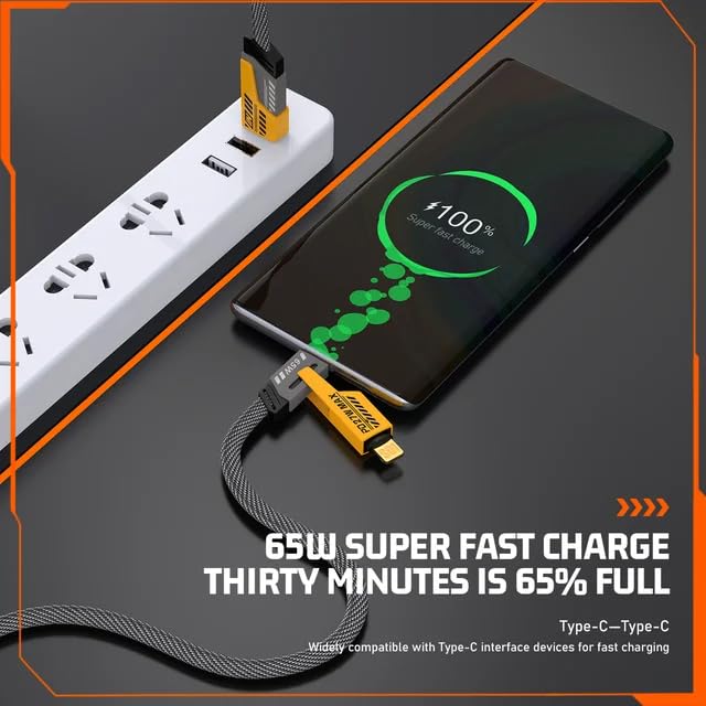 Cabo de carregador USB Multifunção 4 em 1 para iPhone, Android, Samsung Galaxy, iPad_2