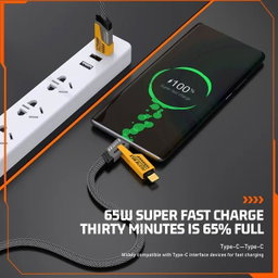 Cabo de carregador USB Multifunção 4 em 1 para iPhone, Android, Samsung Galaxy, iPad