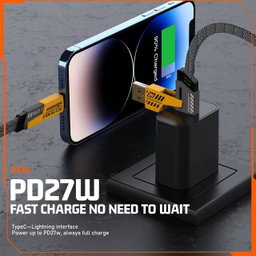 Cabo de carregador USB Multifunção 4 em 1 para iPhone, Android, Samsung Galaxy, iPad