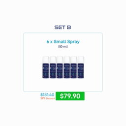 [Flash Deal/Sharing 751128] Set B - 6 × Small Spray (50 ml)