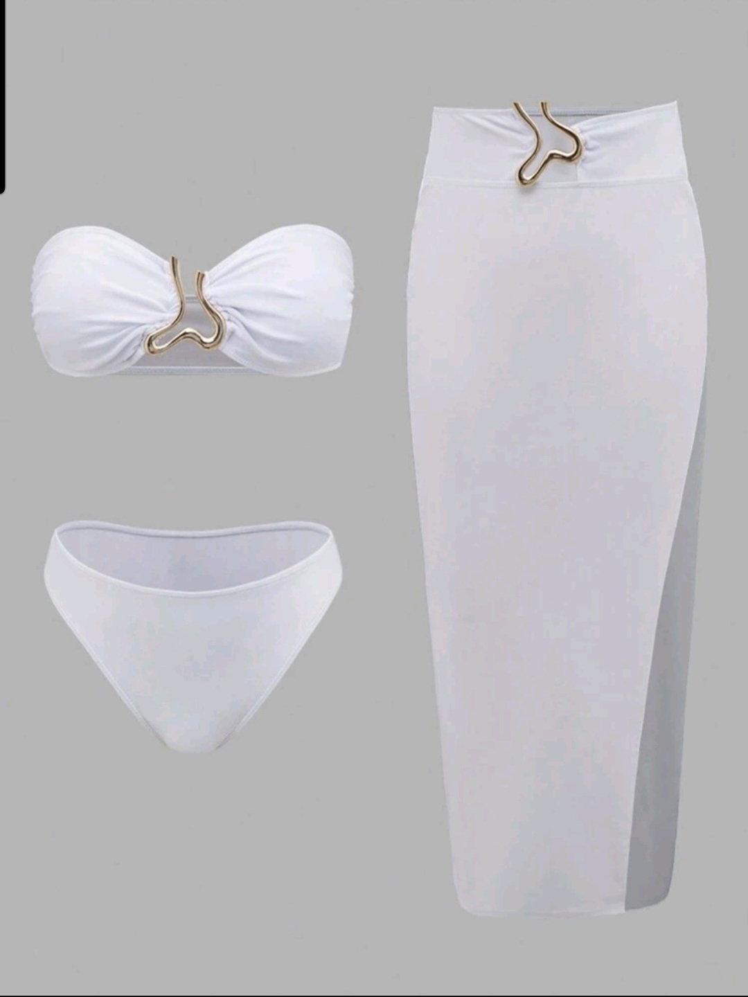 White 3 Piece Swimsuit _1