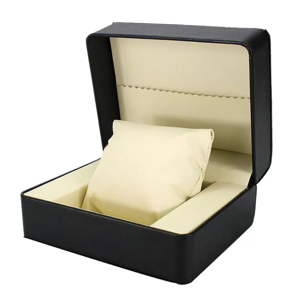 Faux Leather Watch Gift Box (Cream Interior) 