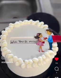 “Secret Message” Cake