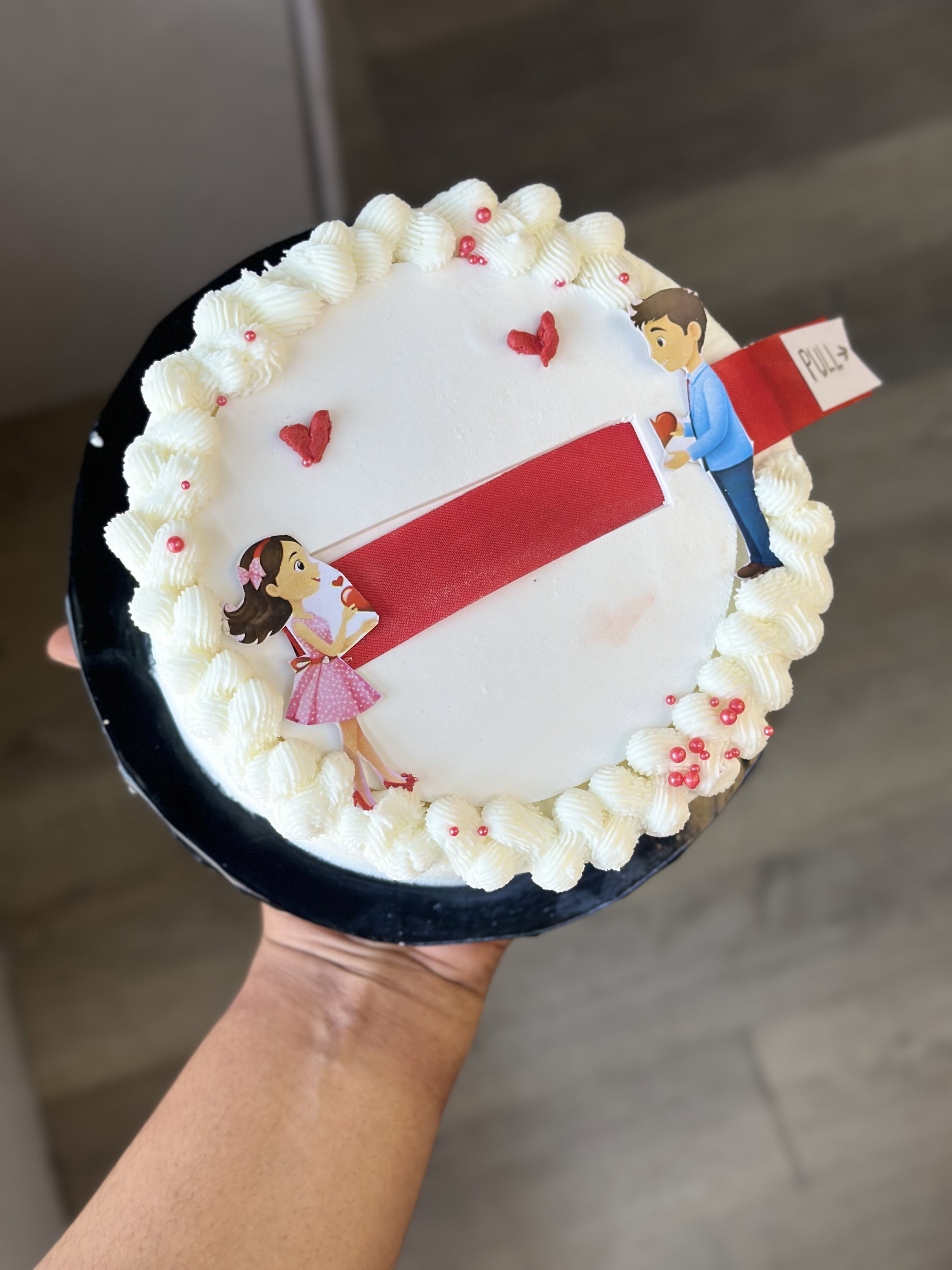“Secret Message” Cake