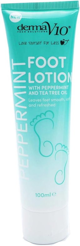 DermaV10 foot scrub + foot lotion + foot spray