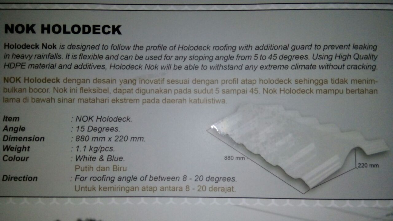 Atap Holodeck 830 12mm double layer upvc_6