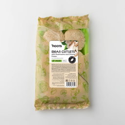 Roots Bean Cutlets with Mushrooms & Onions Frozen 450g