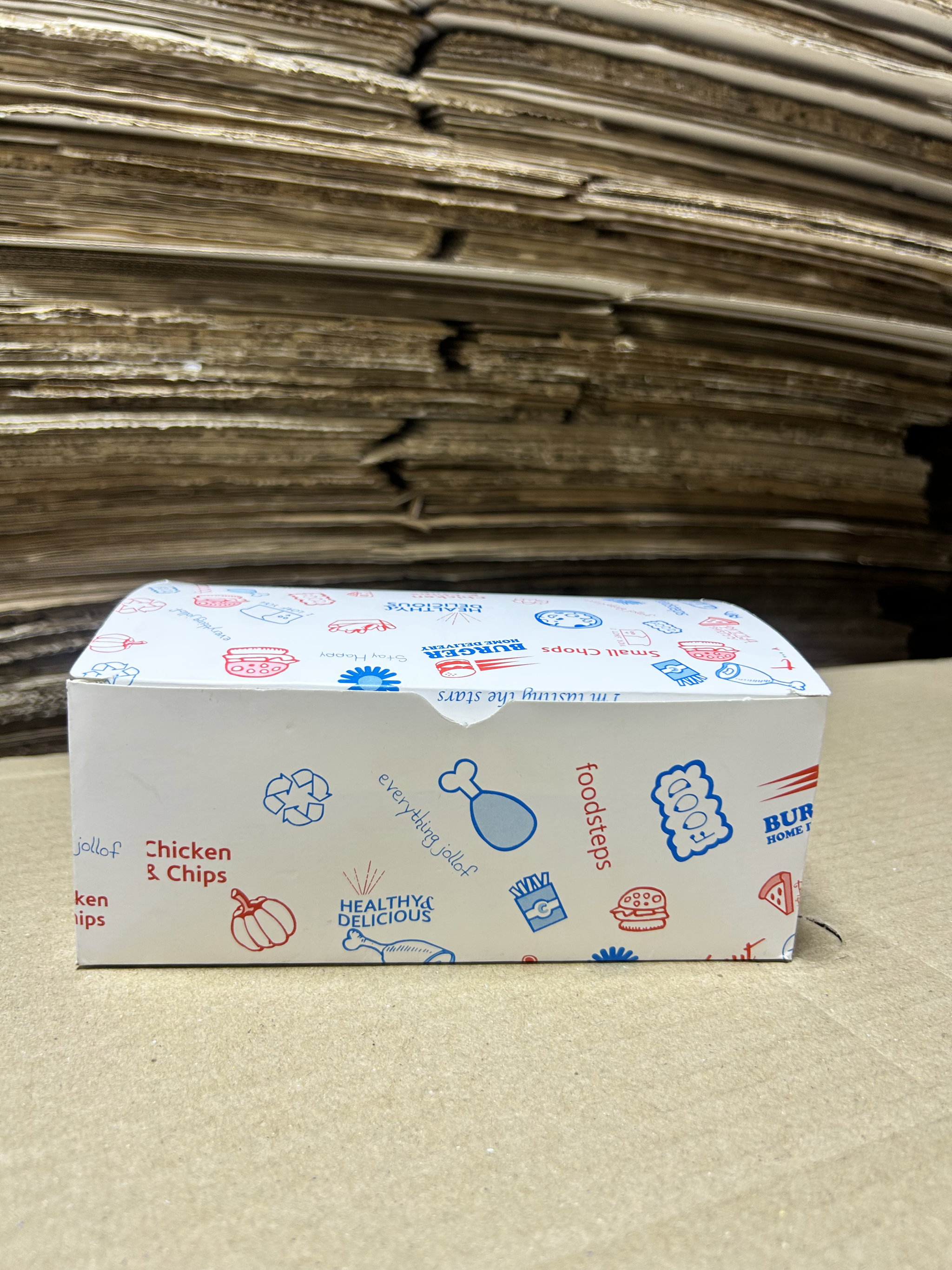  QUICK SERVICE TAKEOUT BOXES - “GENERIC FOODSTEPS DESIGN”_3