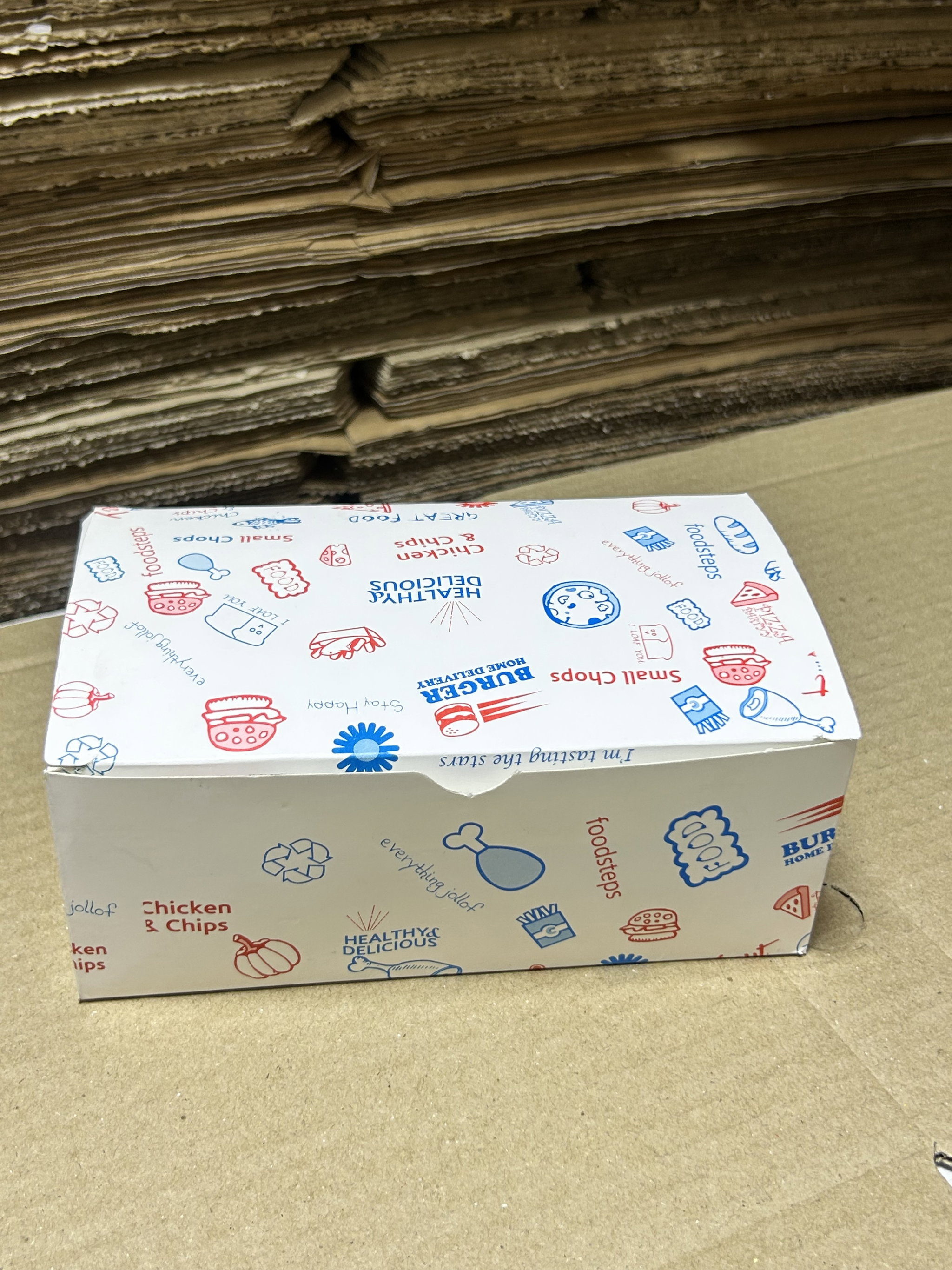 QUICK SERVICE TAKEOUT BOXES - “GENERIC FOODSTEPS DESIGN”_2