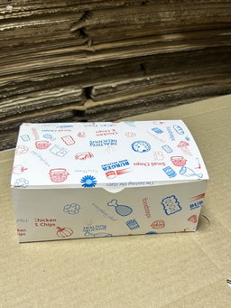  QUICK SERVICE TAKEOUT BOXES - “GENERIC FOODSTEPS DESIGN”
