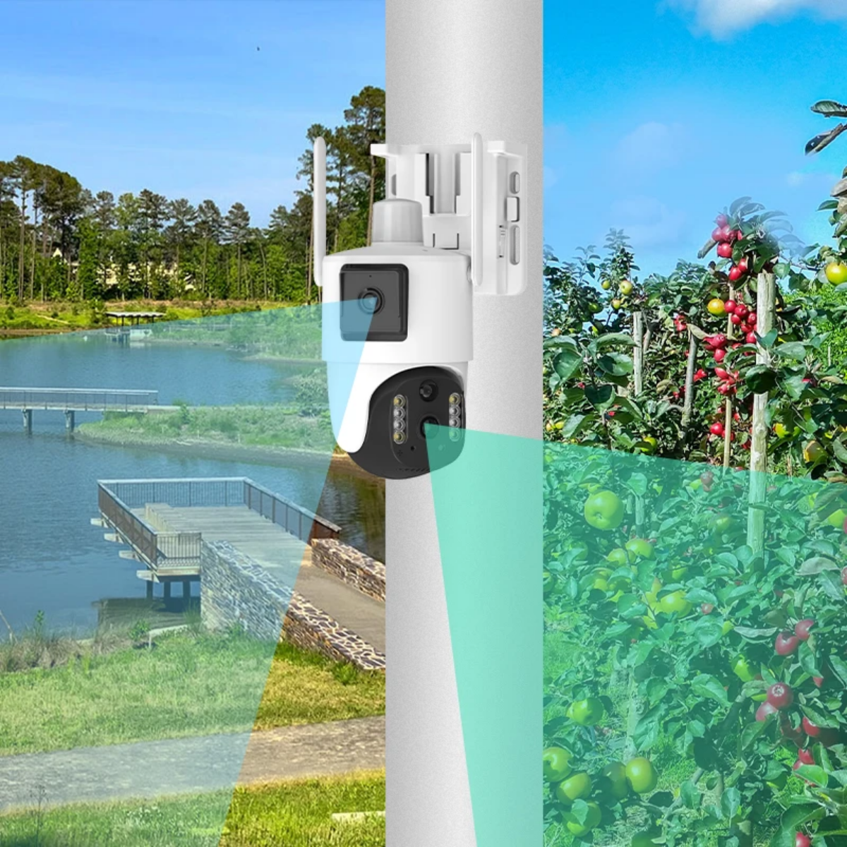4G Sim Card Dual 4MP  Lens Solar Camera_2