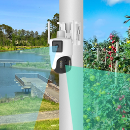 4G Sim Card Dual 4MP  Lens Solar Camera