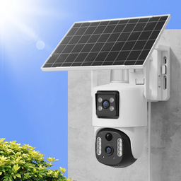 4G Sim Card Dual 4MP  Lens Solar Camera