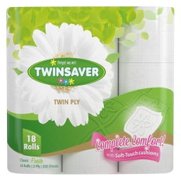 Twinsaver Luxury 2 Ply Toilet Paper 9 Pack