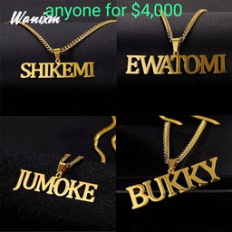Male Customize Name Chain From $4,000-$5,500