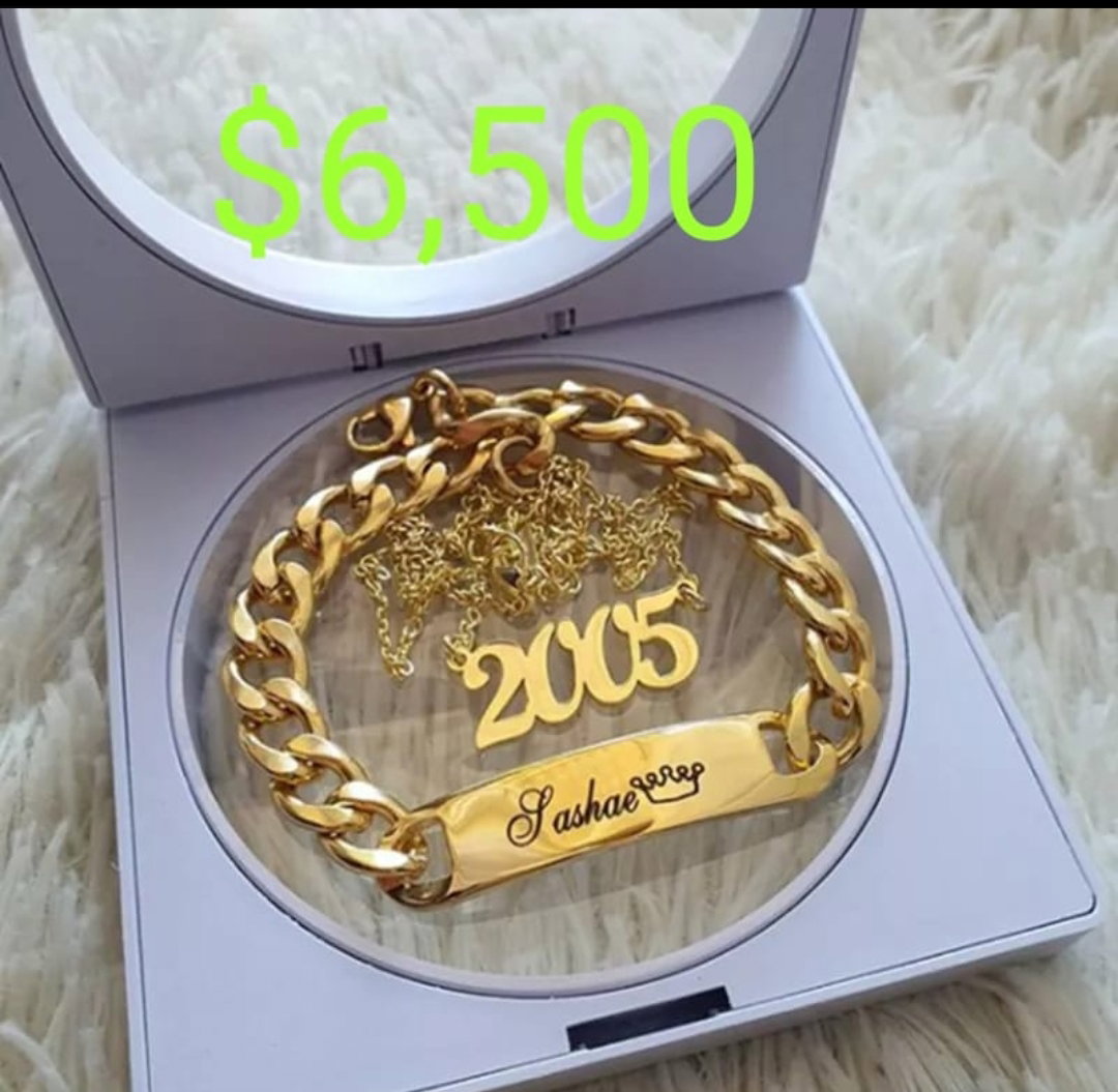 Men Customize Name Chain Set _0