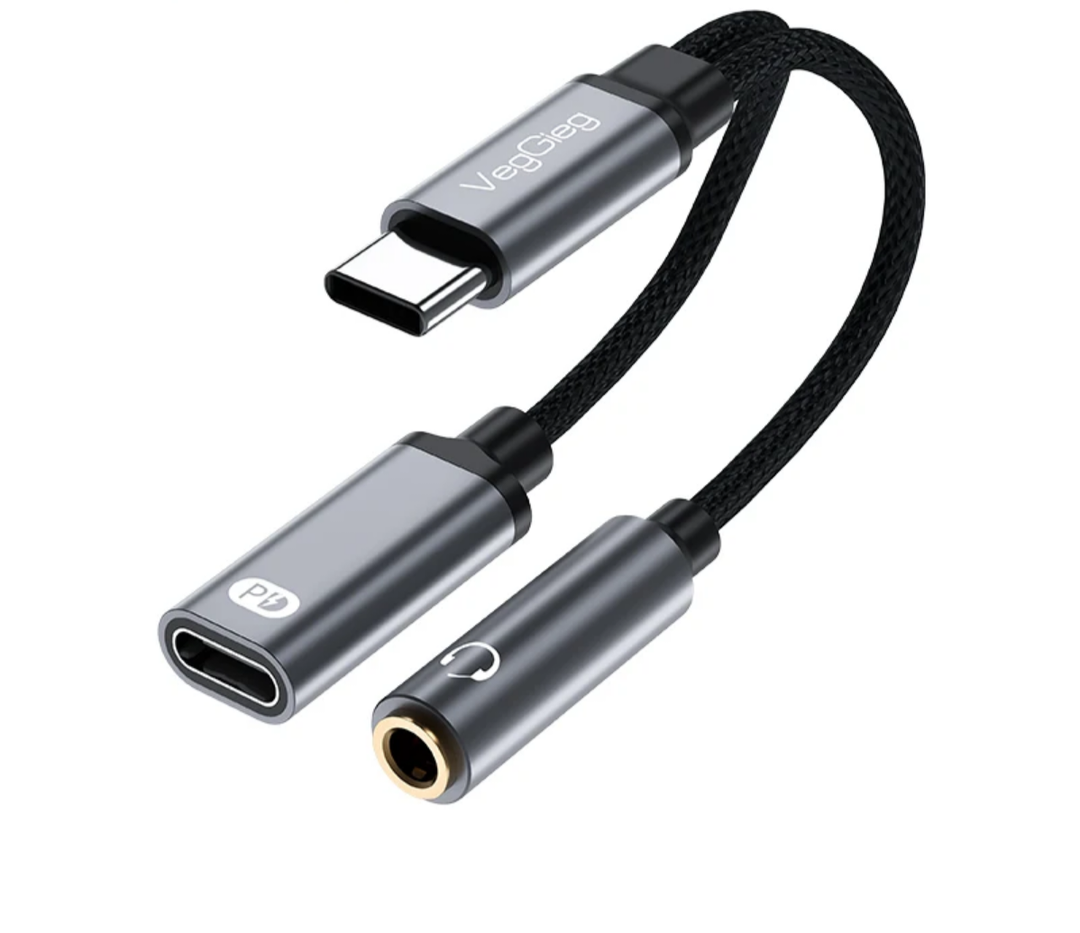 Type C to Female 3.5mm + Audio