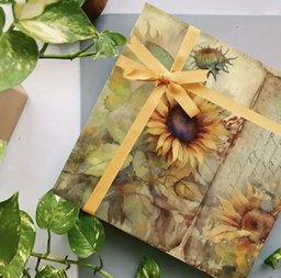 A5 Sunflowers Decoupage sheets - 8 pack