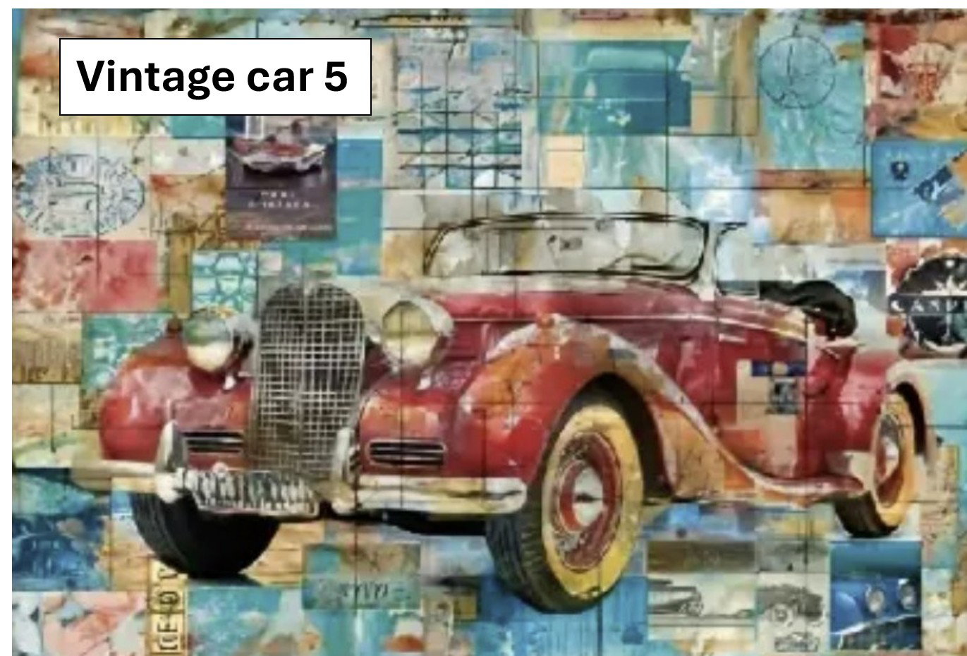Vintage Car-Themed A5 Decoupage sheets_6