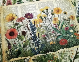 Rural Wildflower Decoupage sheets A5