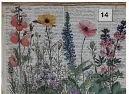 Rural Wildflower Decoupage sheets A5