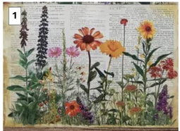 Rural Wildflower Decoupage sheets A5
