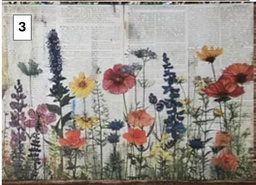 Rural Wildflower Decoupage sheets A5