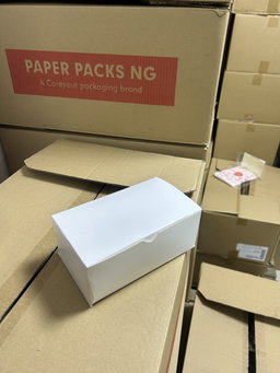 QUICK SERVICE TAKEOUT BOXES - PLAIN WHITE 