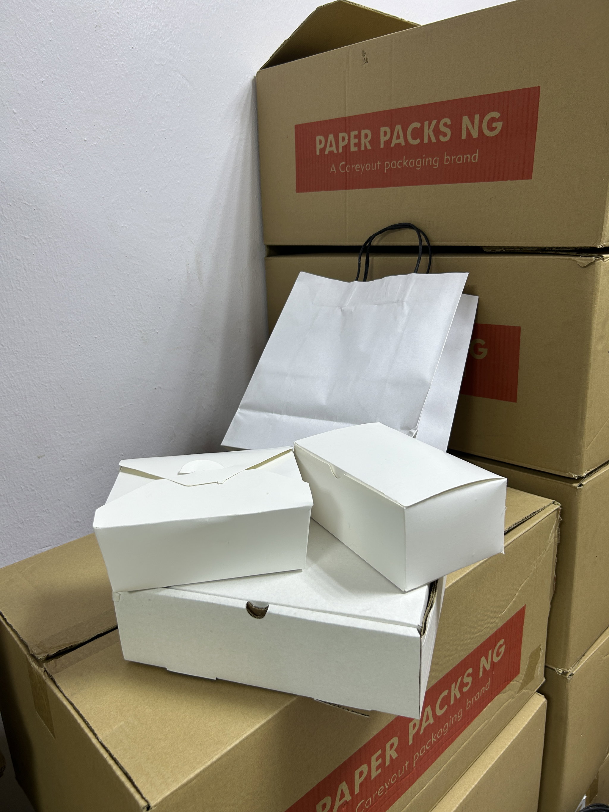 QUICK SERVICE TAKEOUT BOXES - PLAIN WHITE _4