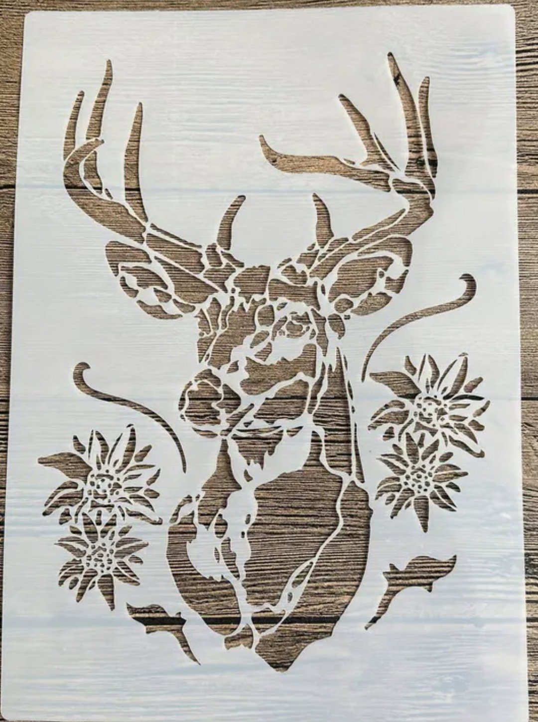 Reusable Deer Pattern Stencil - 29 x 21cm