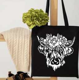 Highland Cow Reusable Stencil - 30 x 30 cm