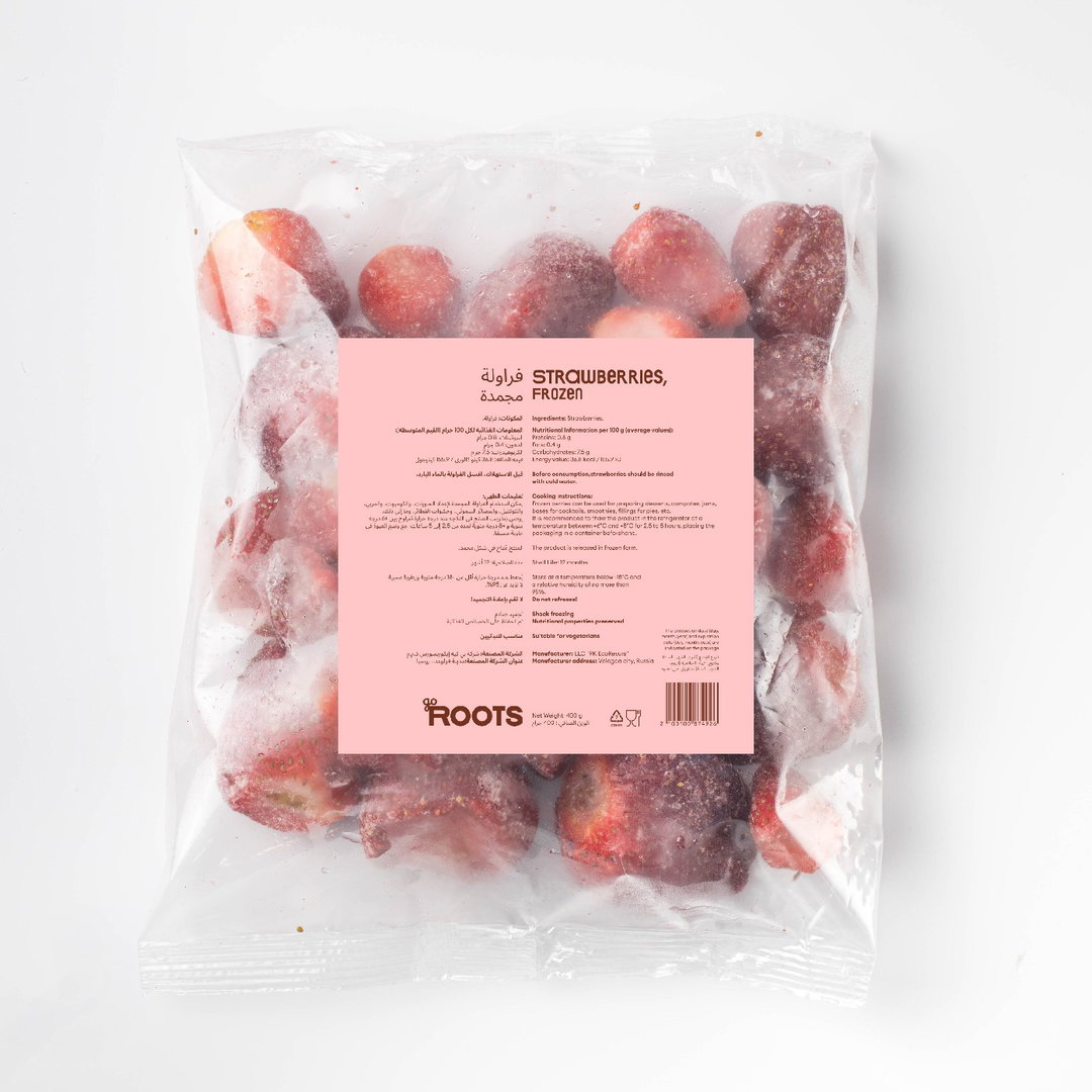 Roots Strawberries Frozen 400g
