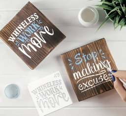 Bible verse & Inspiration mini stencils - 7.6cm x 7.6cm