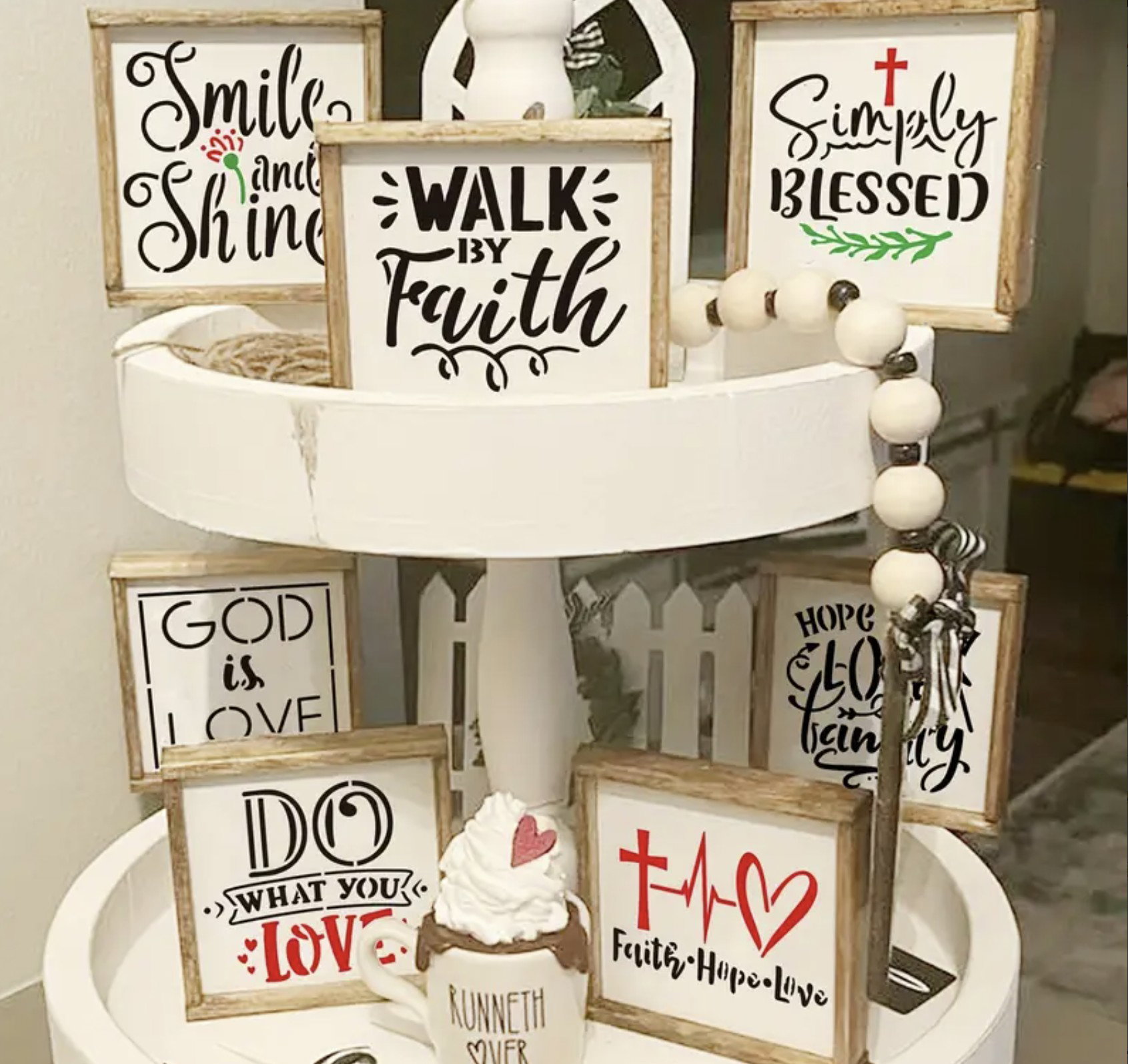Bible verse & Inspiration mini stencils - 7.6cm x 7.6cm_3