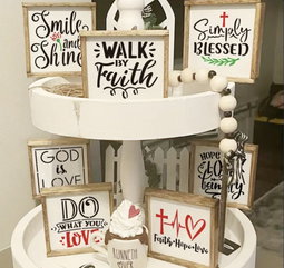 Bible verse & Inspiration mini stencils - 7.6cm x 7.6cm
