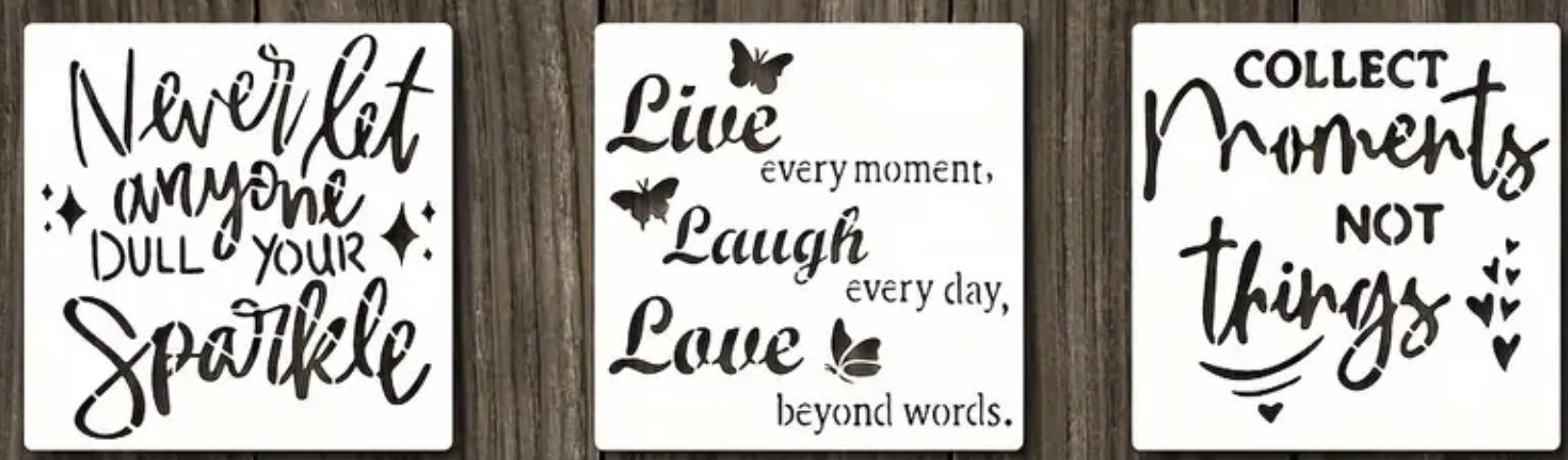 Positivity stencils 20cm x 20cm _0