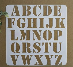 Alphabet stencil 30cm x 30cm