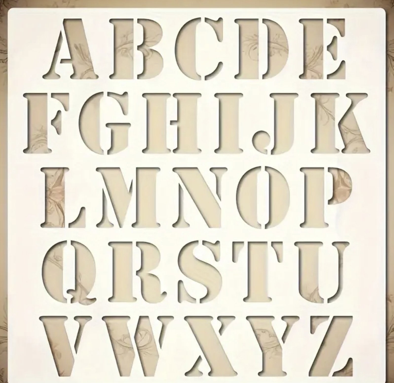 Alphabet stencil 30cm x 30cm_2