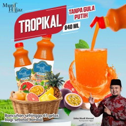 كوردايل منيف حجاز  MUNIF HIJJAZ- KORDIAL TANPA GULA PUTIH KOMBO 840ML X3