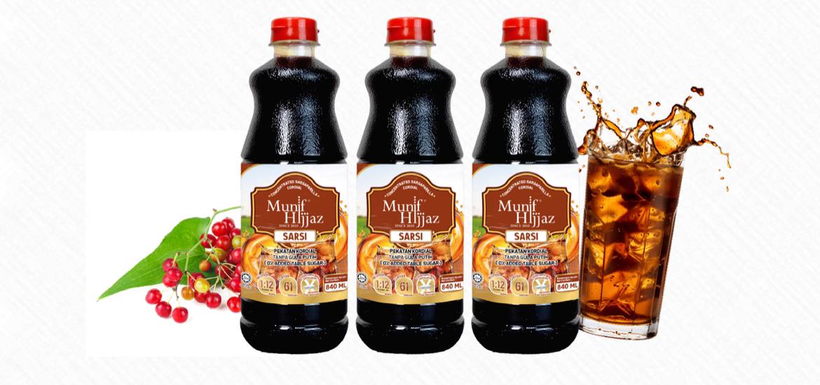 كوردايل منيف حجاز  MUNIF HIJJAZ- KORDIAL TANPA GULA PUTIH KOMBO 840ML X3_11
