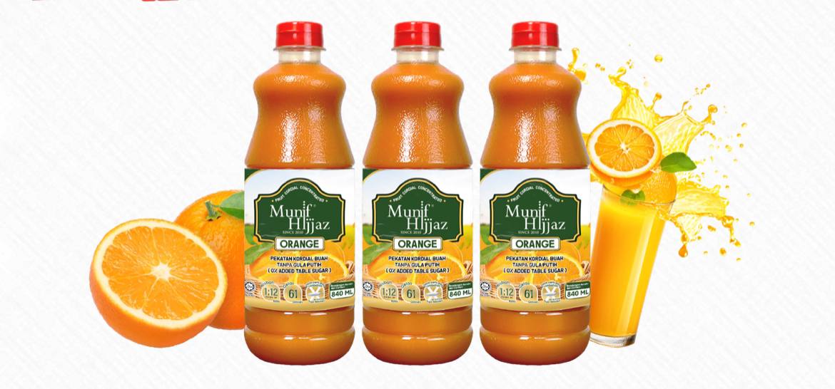 كوردايل منيف حجاز  MUNIF HIJJAZ- KORDIAL TANPA GULA PUTIH KOMBO 840ML X3_12