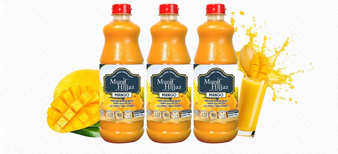 كوردايل منيف حجاز  MUNIF HIJJAZ- KORDIAL TANPA GULA PUTIH KOMBO 840ML X3_13