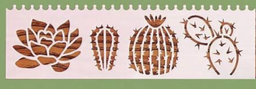Wild Flower and leaf border stencils 