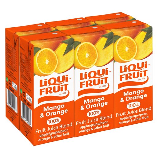 Liqui Fruit Juice Pack 6 x 200ml - Select Flavour