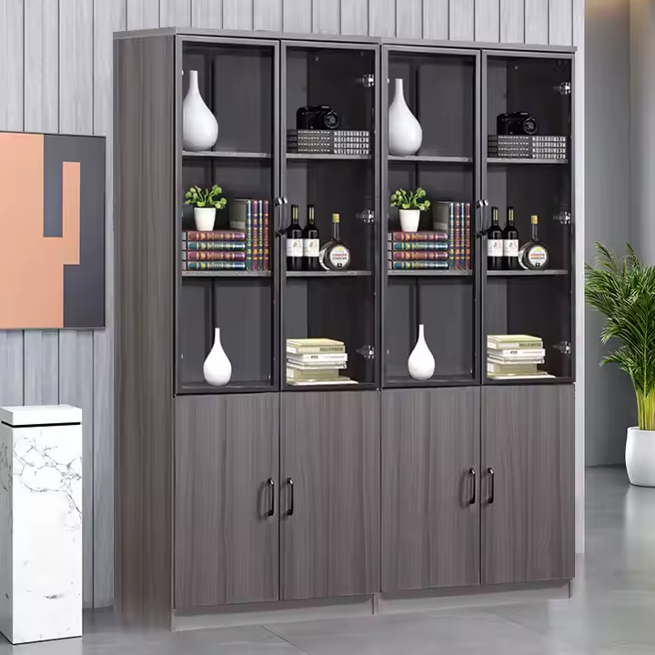 Classeur de bureau moderne en bois_0