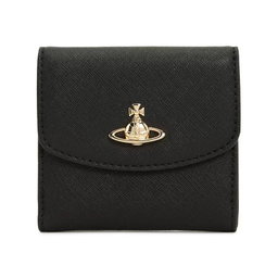 Vivienne Westwood - saffiano small wallet in Black