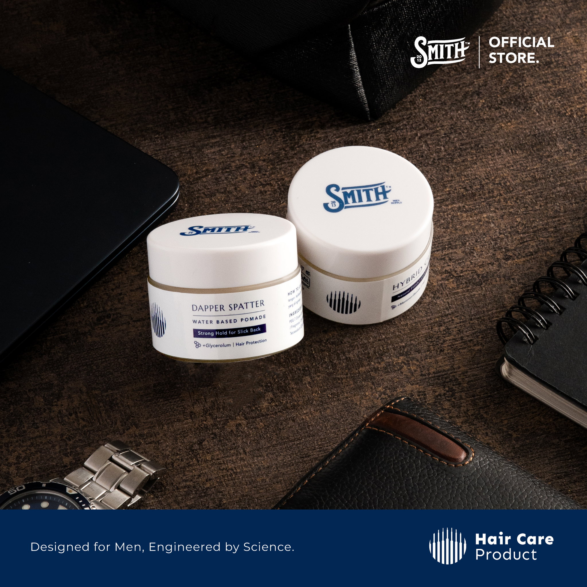 SMITH - Travel Size Dapper Spatter Hair Pomade Water Based_1