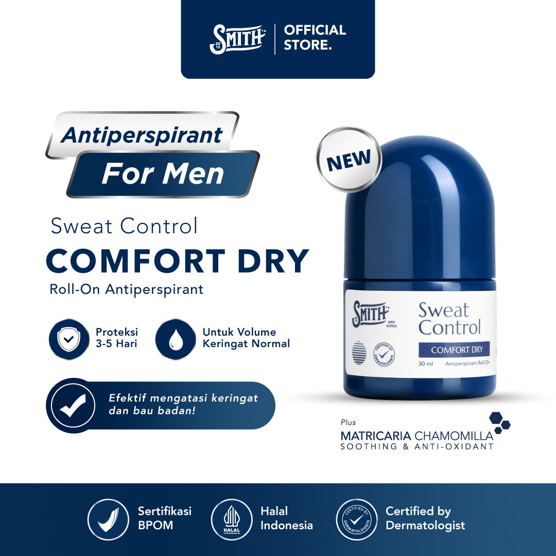 SMITH - Comfort Dry Sweat Control Antiperspirant Deodorant (Keringat Berlebih)_1